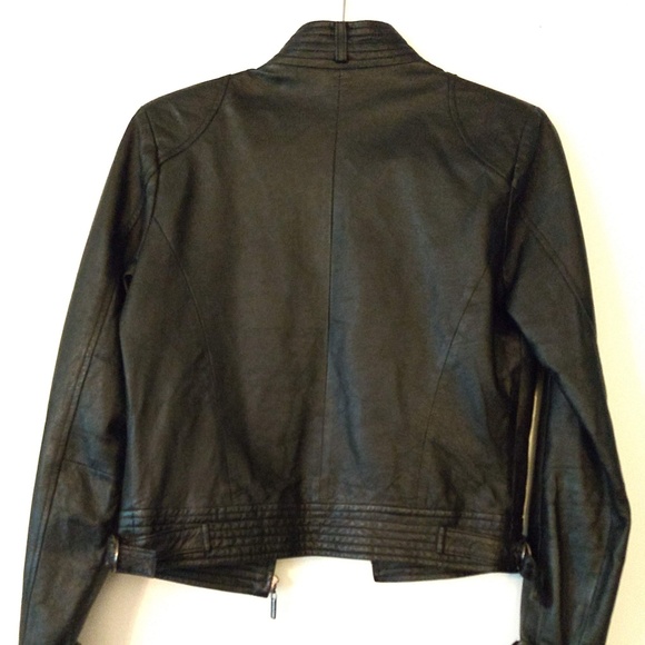 Genuine Leather Moto Jacket - Picture 2 of 6